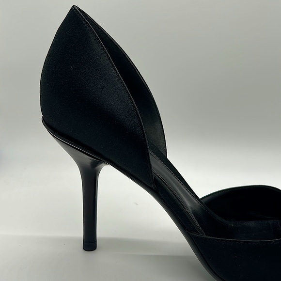 Gucci Authentic Sexy Black and Silver Tess Stiletto Heel Shoes **Size 6.5** 🔥🔥 - Picture 6 of 11